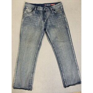 IZOD Jeans Men’s Size 38 X 30  Classic Straight Fit Distressed Denim Pants